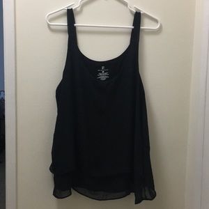 Double layer chiffon cami